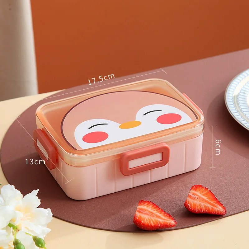 Yuisle Cartoon Bento Lunch Box For Kids Leakproof And Microwavable