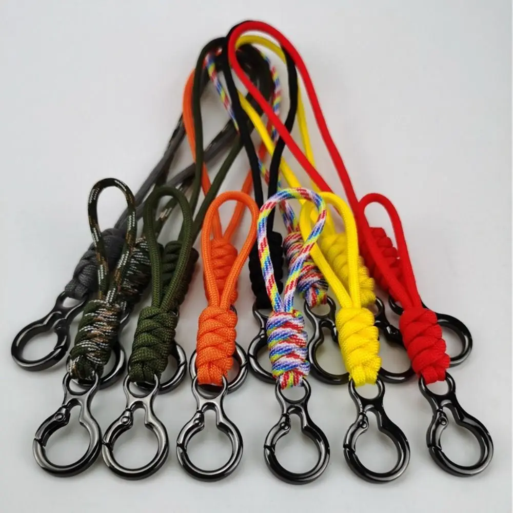 

Anti-lost Paracord Keychain Backpack Wristlet Strap Umbrella Rope Keyring Bag Pendant Lanyard Braided Woven Keychain