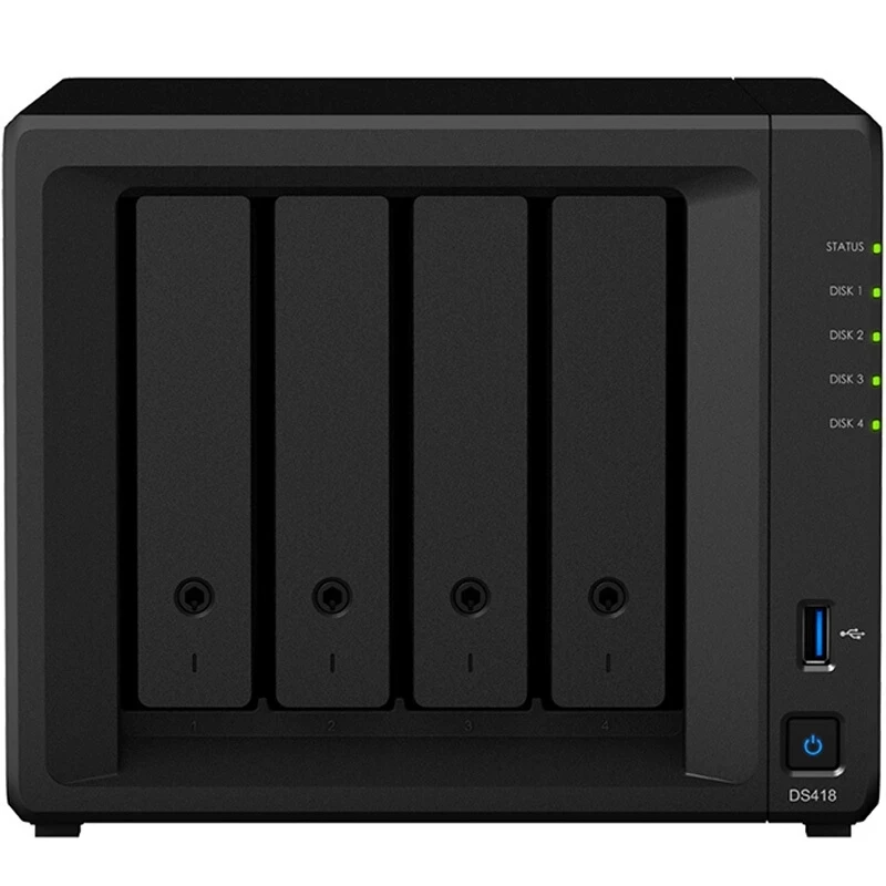Original Synology DS418 NAS 4 Bays DiskStation Enclosure Network