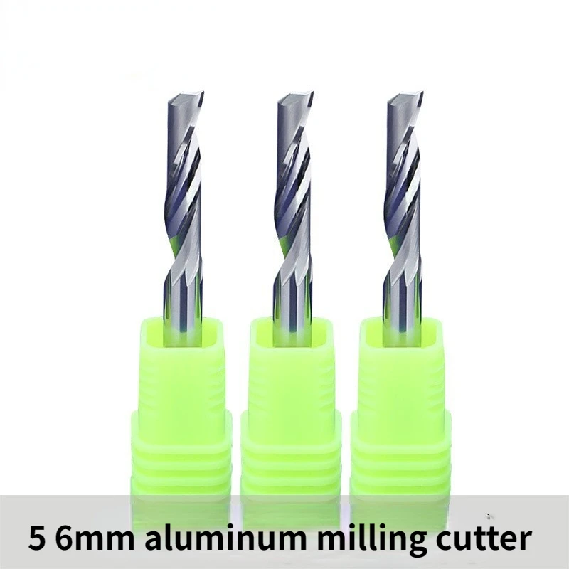 

HILIXUN 56mm aluminum single-edge tungsten steel milling cutter plastic plate aluminum alloy CNC machine tool carving cutter