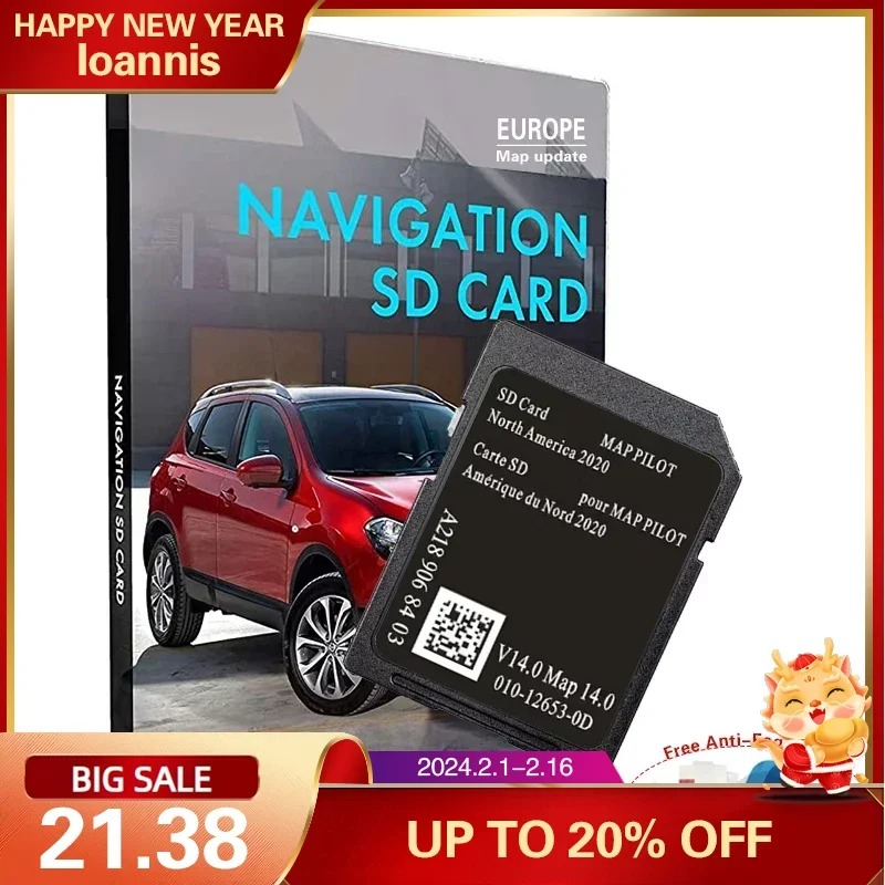 Gps 32Gb Navi Card Navigation Garmin System V14 Mappa Del Nord America Per Mercedes Classe B Cls Gla Slc Car Sat Nav Sd Card