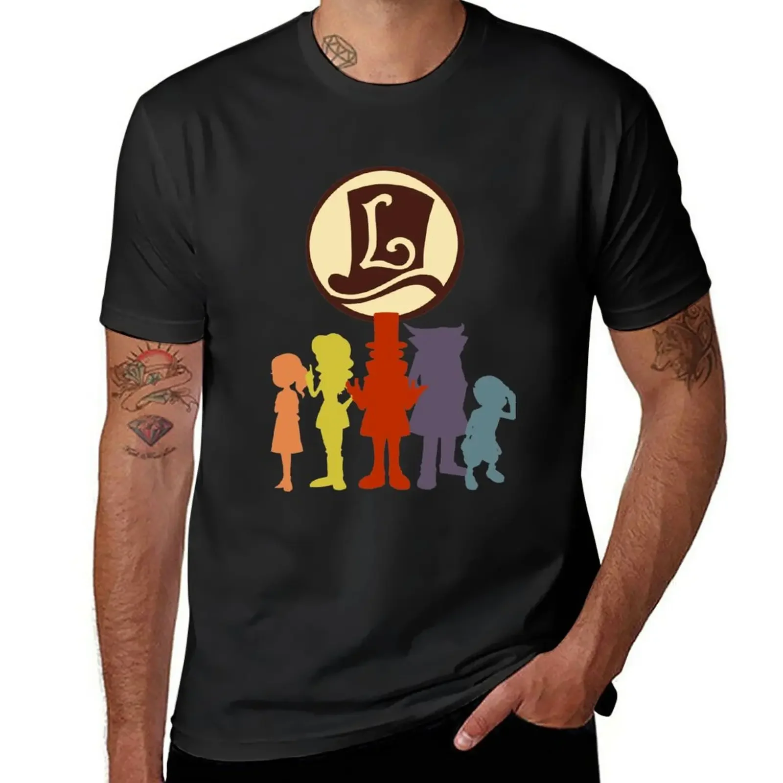 T-Shirt Professor Layton Abbigliamento Estetico Magliette Divertenti Oversize Per Uomo