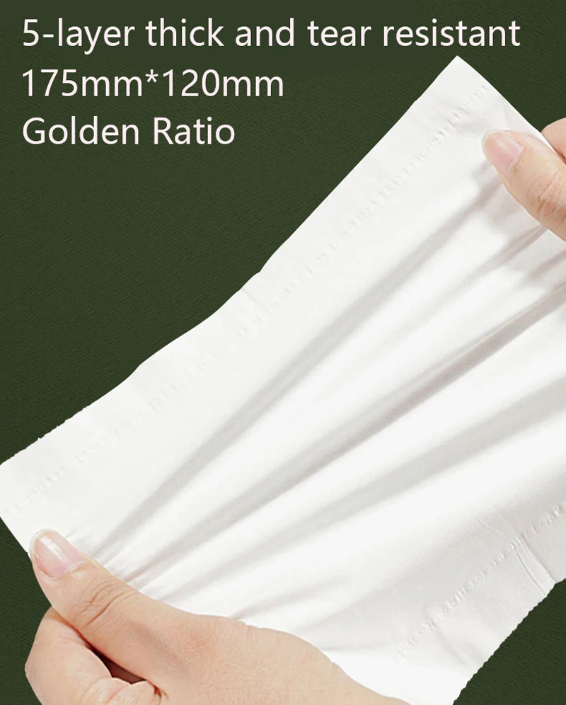 Paper Napkins Home 4Pack/Sets Sanitary Paper Security Paper Napkins 175*120mm 5 Layer 52 Sheets Single Package Fashion Tissue Virgin Wood Pulp