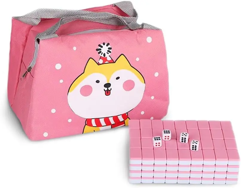 Vintage Kids Board Games China Mini Majiang 144 Tiles 1.0 Inch (24mm) Complete Mahjong Game Set Axis And 1942 Board Game