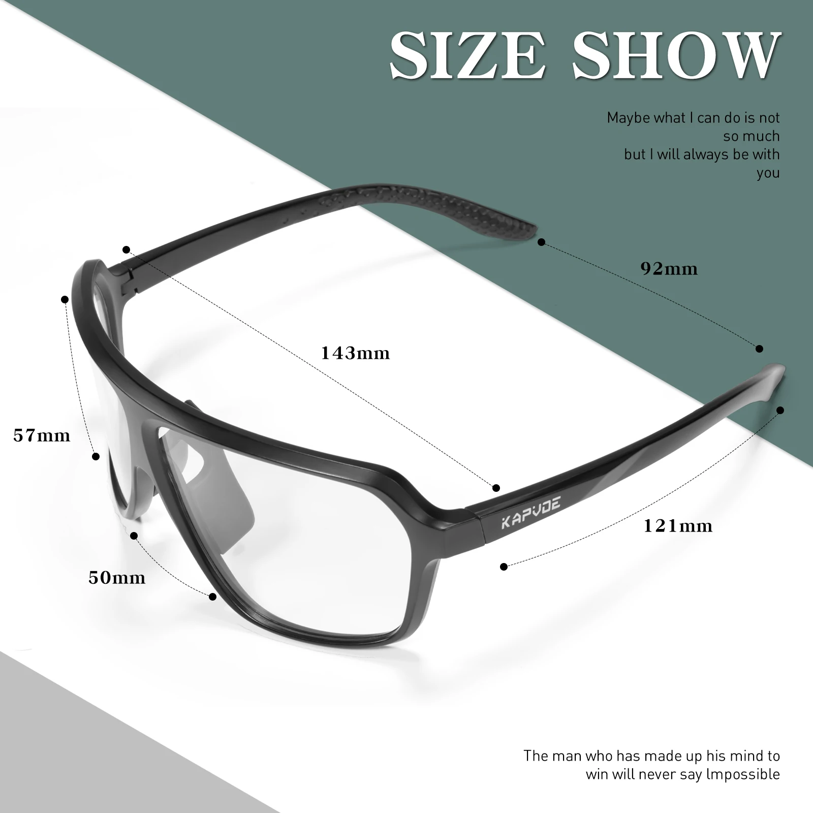 Kapvoe Lightweight Photochromic Cycling Glasses Protective Clear Shooting Safety Glasses Men Women Outdoor Sports Sunglasses