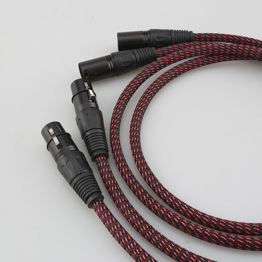 Audiocrast Hi End Audio Cable HIFI XLR Balanced Audio Cables With Copper Tin Sleeves XLR Plug Cable