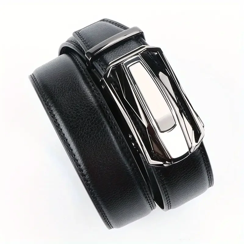 OYIFAN Herren-Gürtel aus echtem echtem Leder, Business-formeller Gürtel, automatischer Schnallengürtel für Herren, Modedesigner-Gürtel für Herren – Detail 8