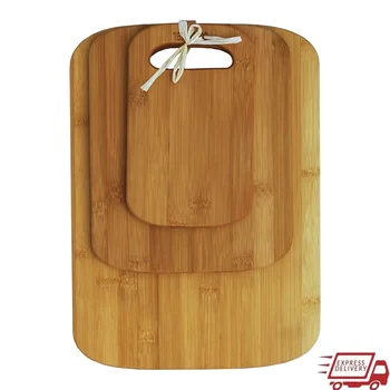 3 Piece Bamboo Cutting Board Set Eco Friendly 1