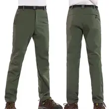 

Casual Breathable Men Pants Outdoor Winter Fishing Trekking Hiking Camouflage Plush Thick Long Trousers Male Sportwear Trousers