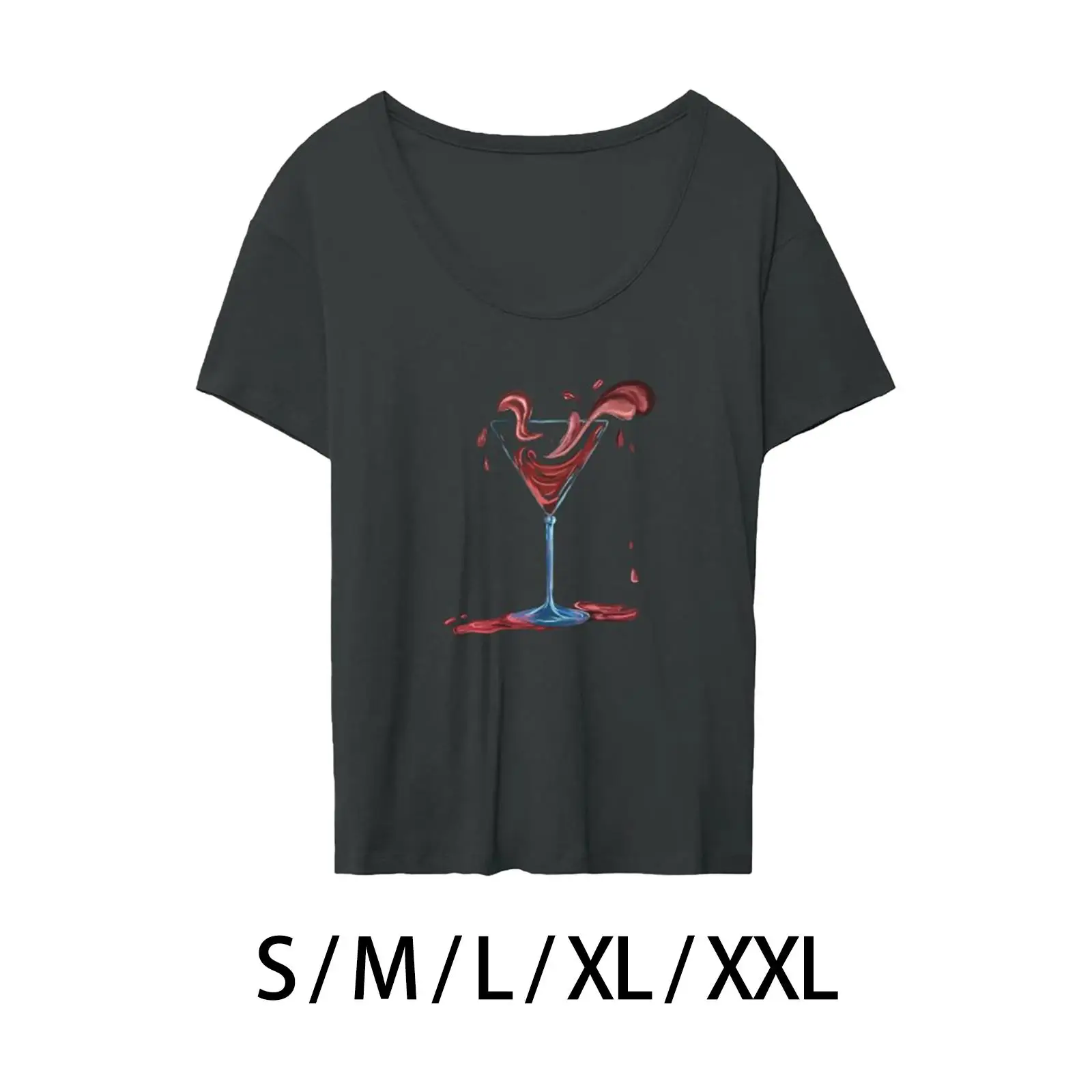 

Топы Crewneck, мягкие удобные стильные женские футболки с принтом для поездок, отпуска, прогулок, спорта, покупок