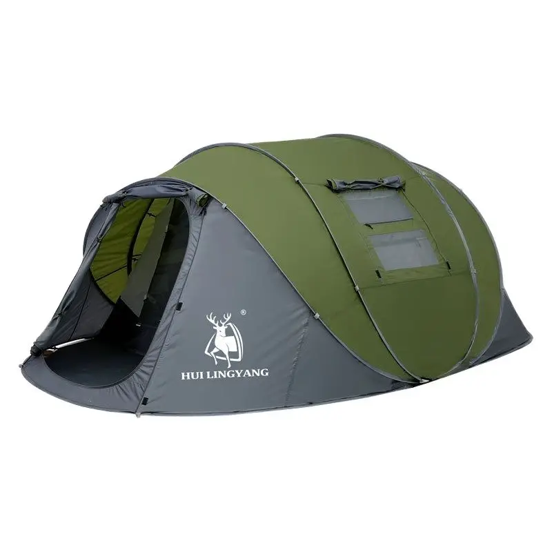 HUI LING YANG-ポップアップスローテント、自動、防水、日焼け止め、大