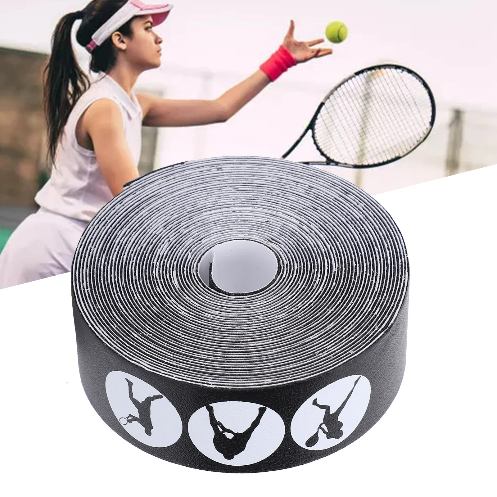 Tennis Racket Head AntiScratch Tape Racket Head Frame Guard PU Protective Sticker