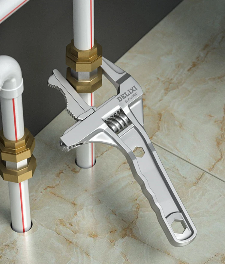 Description Picture 5 of itemDELIXI ELECTRIC Bathroom Wrench Universal Wrench Big Opening and Toothed Anti-skid Dual-purpo for Maintaining Bathroom Facilitie