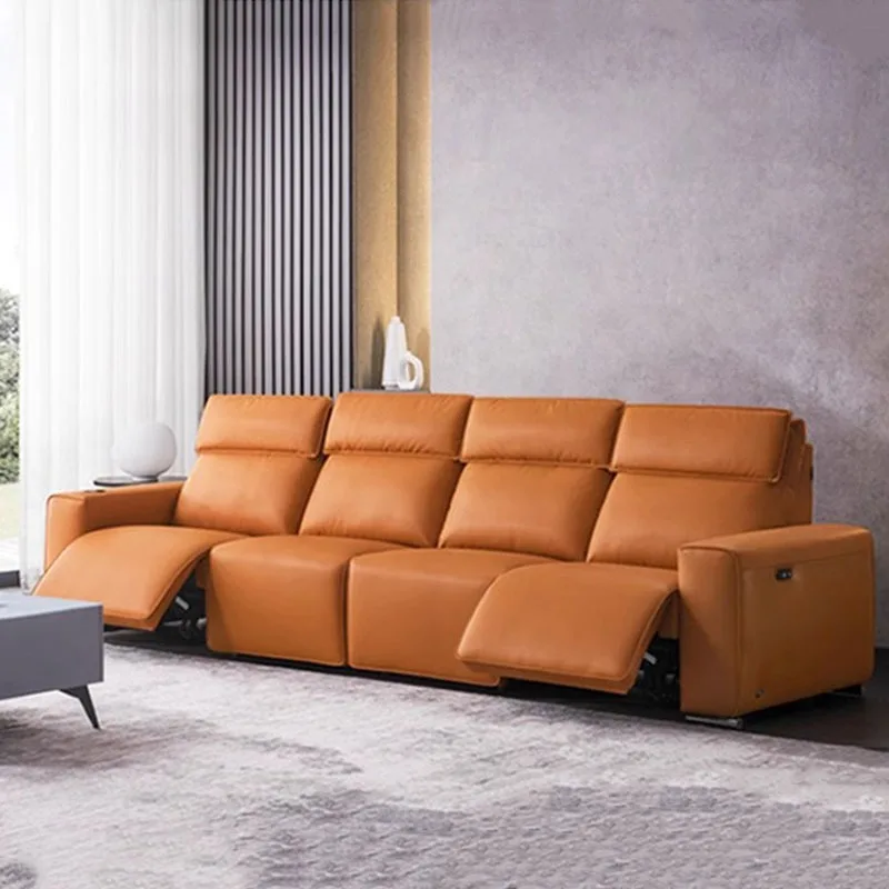 

Modern Seating Reclining Sofas Luxury Sleeper Massage Waiting Room Sofa Couch Office Leather Poltrona Relax Room Furnitures
