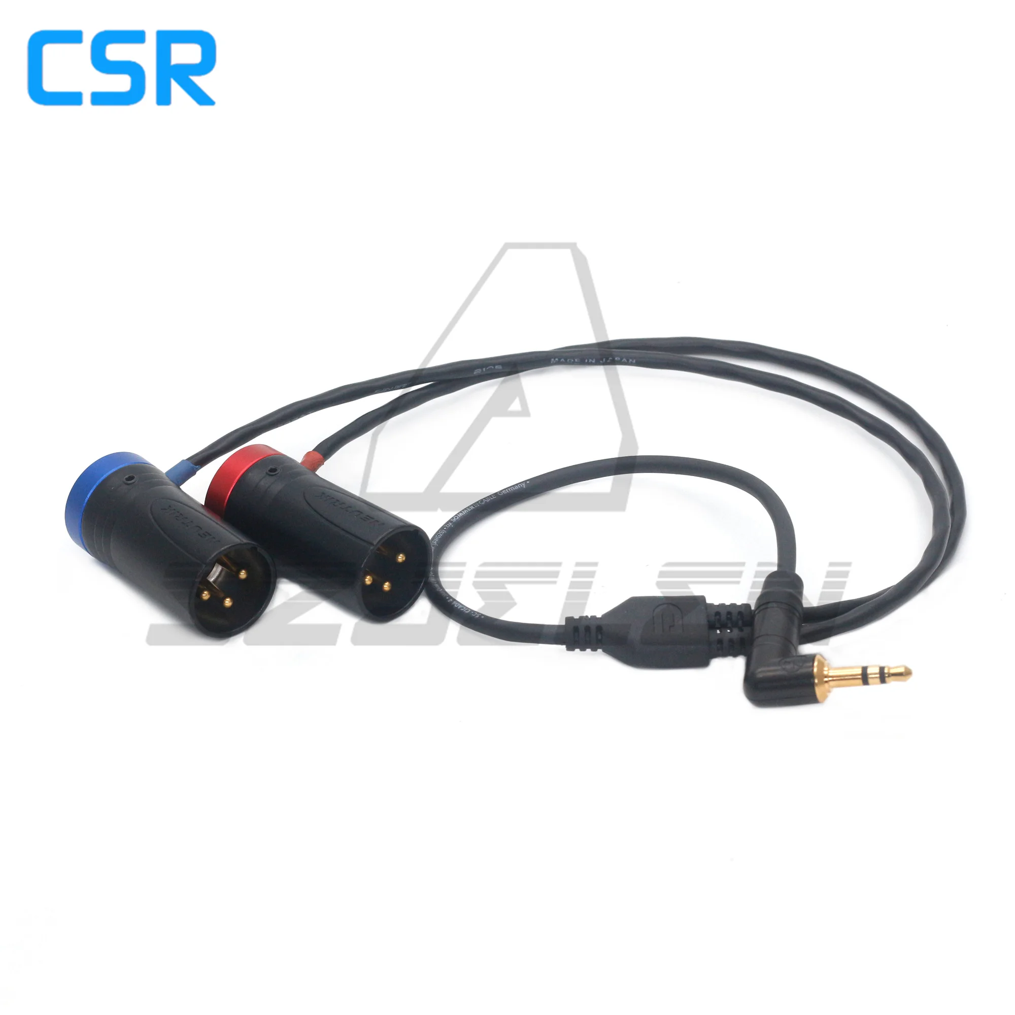 3.5mm TRS to Double Low-Profile XLR 3 Pin Male Y Cable for Rode Wireless GO II Dual Channel Wireless Microphone Receiver