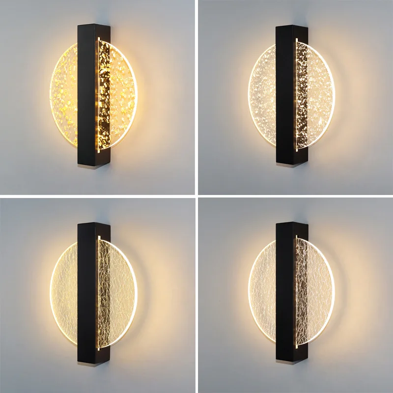 Modern Minimalist Acrylic LED Wall Lamp Nordic Living Room TV Background Wall Lamp Indoor Corridor Bedroom Bedside Wall Bamp
