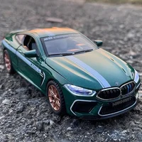 1:32 Scale BMW M8 Competition Car Model Toy Alloy Diecast Four Wheel Suspension Vehicles Collection Miniature Toys for Kids Gift 1