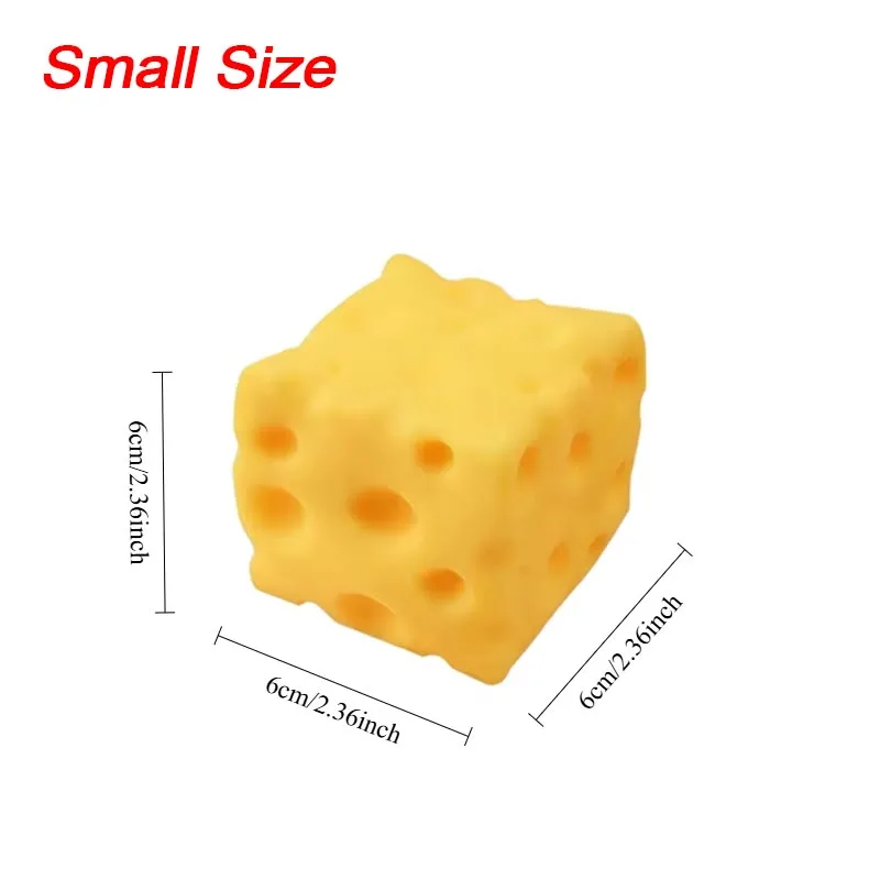 Giant Cube Cheese Squeeze Toy Simulation Rebounding Sensory Extra Large Size Cheese Fidget Toy for Adult Gifts