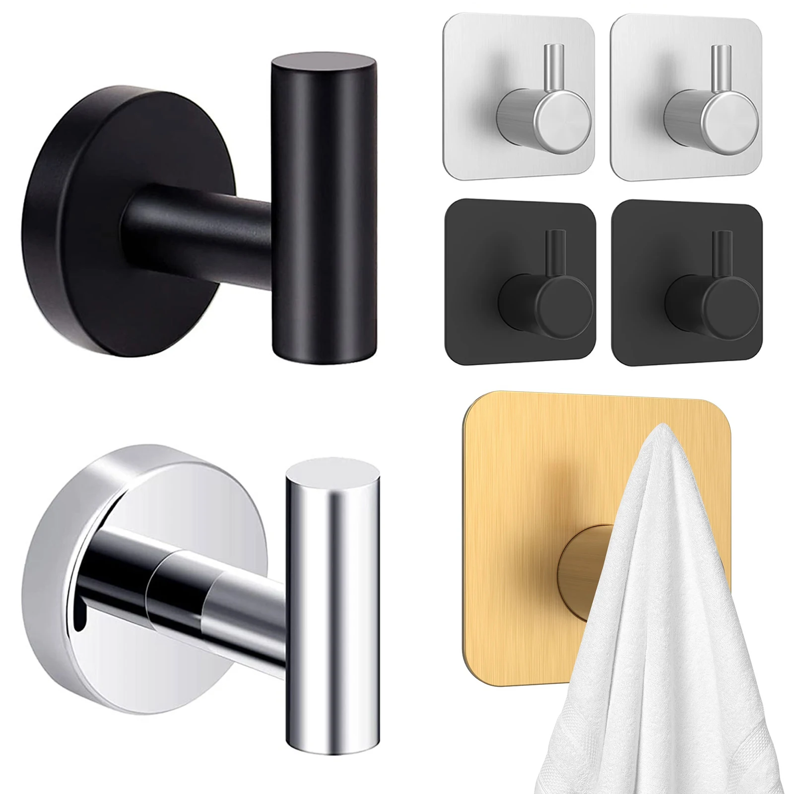 Stainless Steel Wall Mounted Towel Hook Coat Hanger