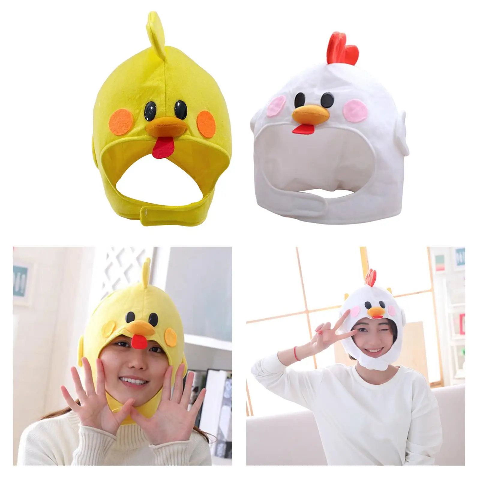 Chick Hats Chick Hood Hats Costume for Party Headdress Decor