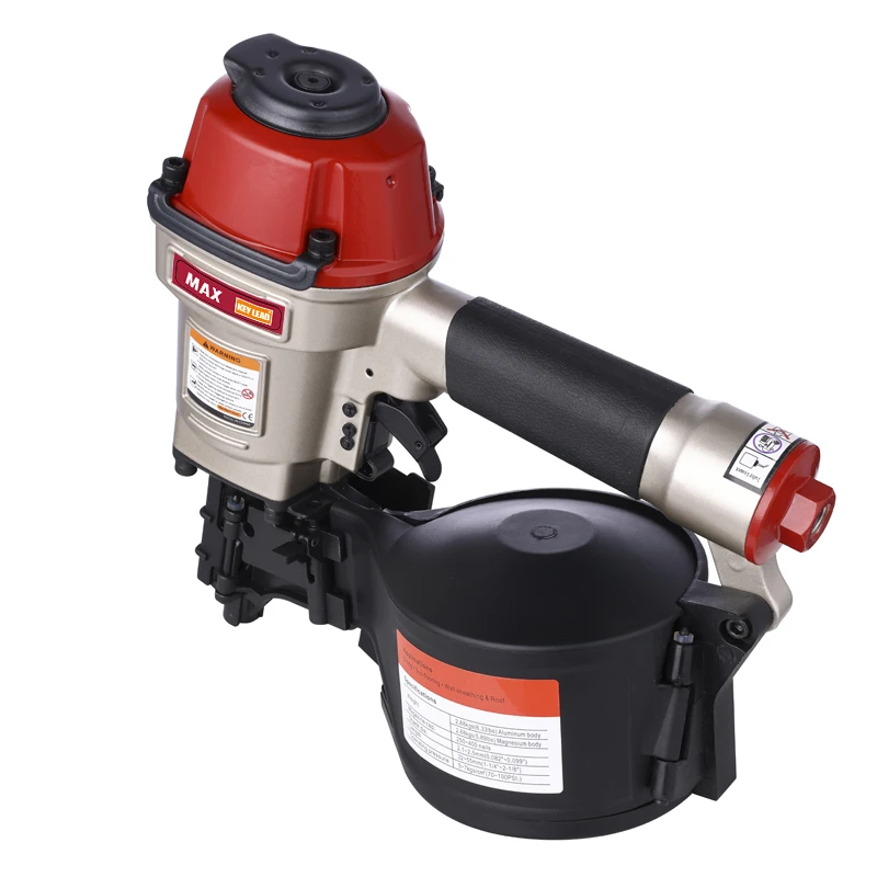 MAX Design CN55 Roofing Coil Nailer Heavy Duty Professional Industrial Air Coil Nailer For Pallets Fences pneumatic nail gun 3