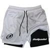 Men's Running Training Shorts with Phone Pocket Tight Shorts Sportswear 2-in-1 Print 4