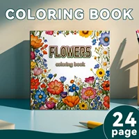FLOWER Patterns Coloring Book for Holiday Doodles Adult Picture Book Cute Drawing Book Perfect Gift for Party and Birthday ﻿ 1