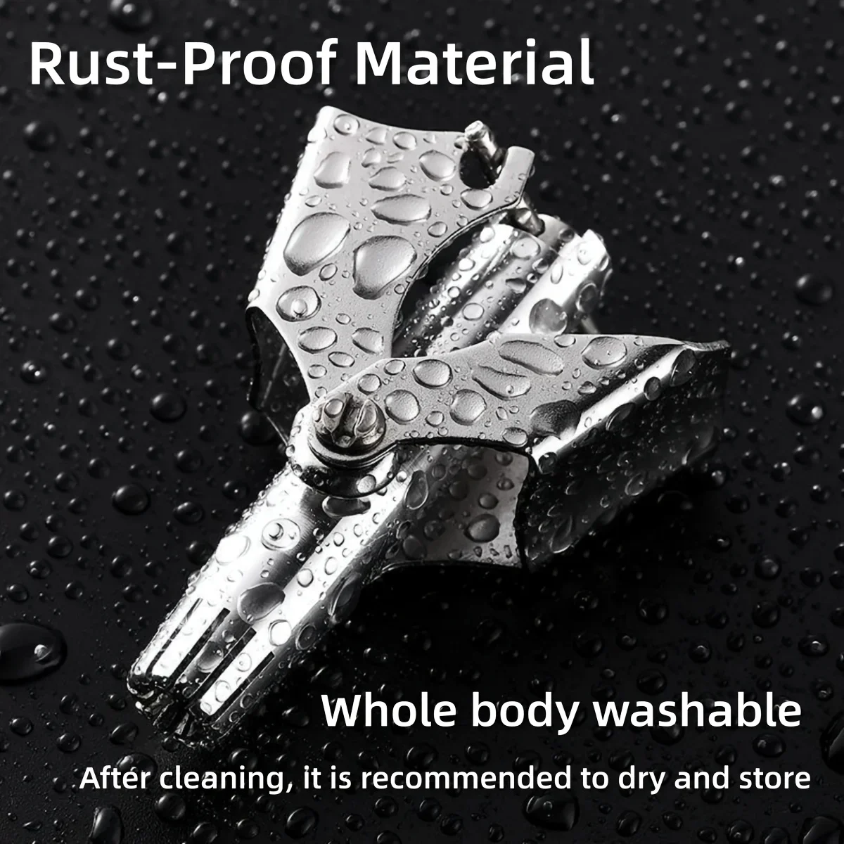 남성용 코털 트리머 1/2개, 스테인리스 스틸 수동 면도기, 코털 제거기, 세척 가능, 휴대용 코털 트리머