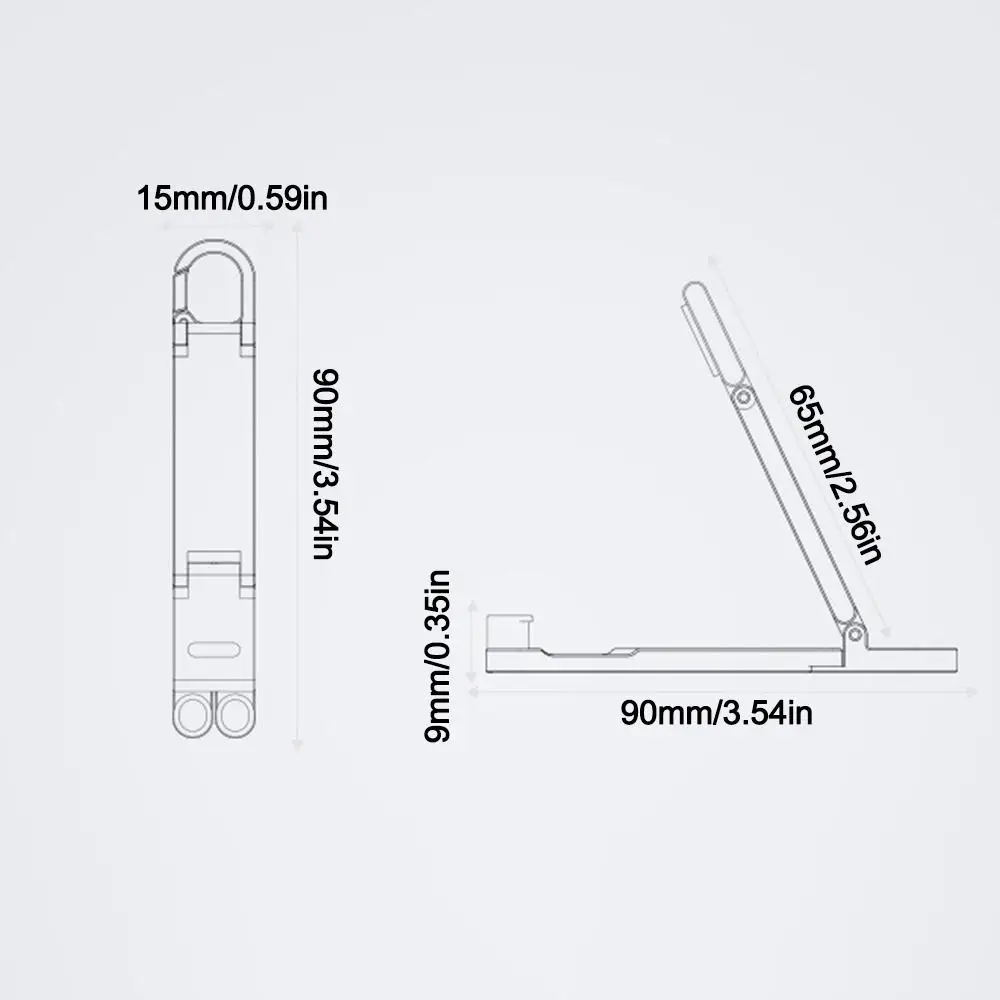 미끄럼 방지 접이식 휴대폰 거치대 휴대용 다각도 조절 가능 휴대폰 홀더 경량 게으른 사람들을 위한 휴대폰 지지대
