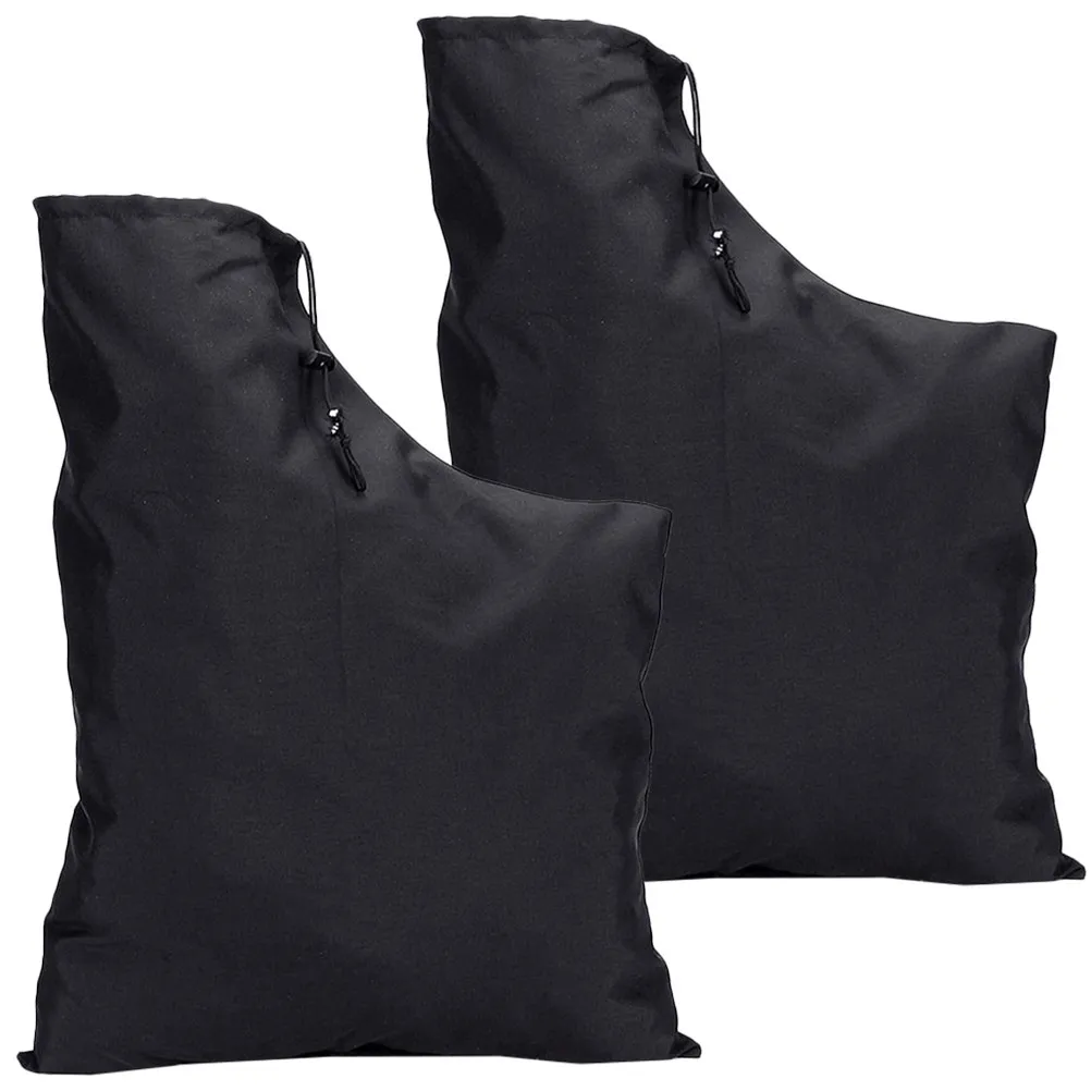 2Pcs 리프 블로어 진공 가방 옥스포드 천 내마모성 헤비 듀티 잎 수집 주머니 잔디밭 야외 낙엽용