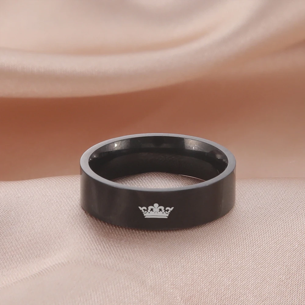 Stainless Steel Black Couple Ring Set Set Black And Rose Gold Plated  Titanium Jewelry For Lovers From Jane012, $2.13 | DHgate.Com