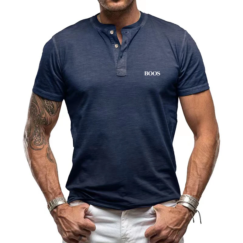 Polo da Uomo di Alta Qualità, Vestibilità Slim, T-Shirt Ricamata alla Moda, Oversize Traspirante, Abbigliamento Maschile