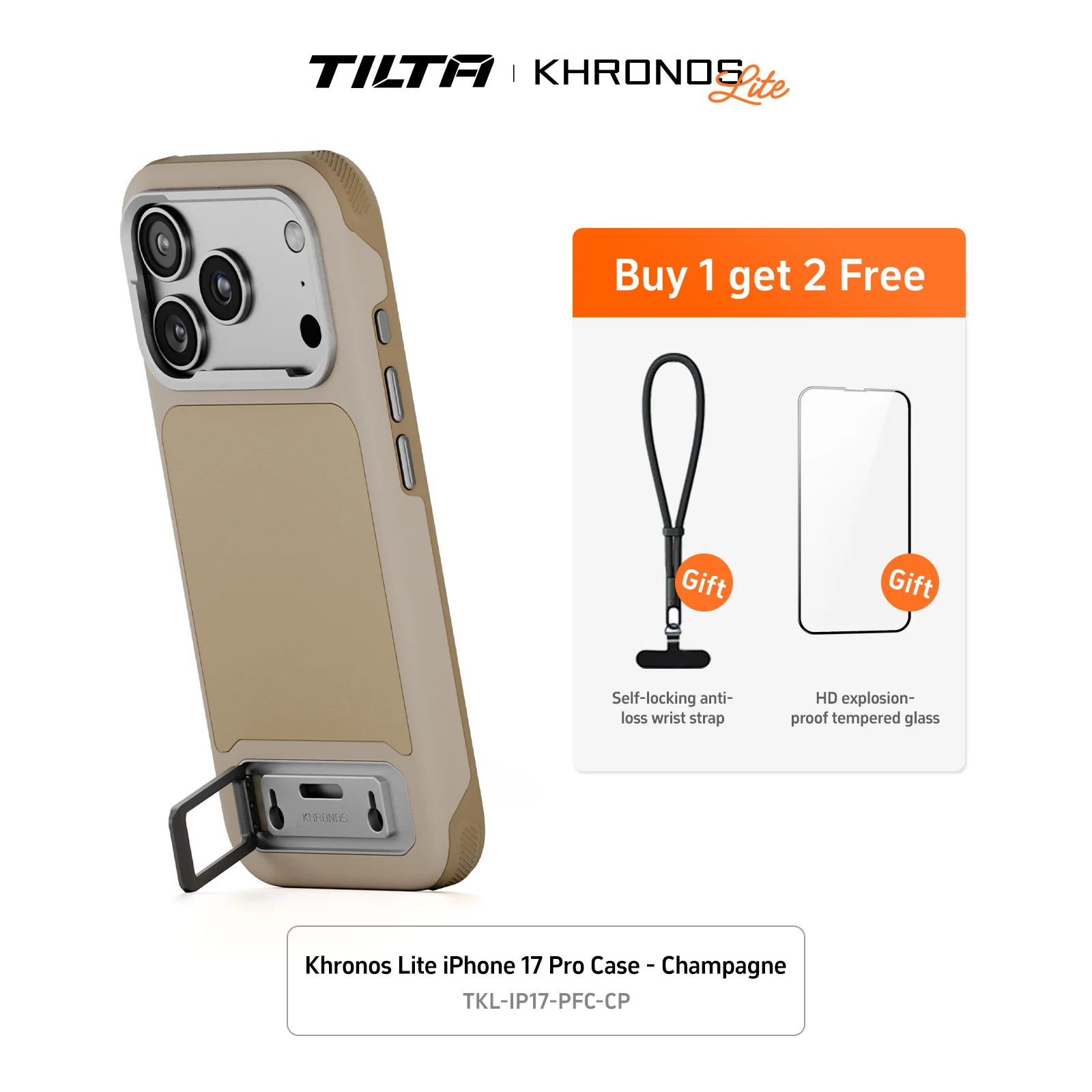 TILTA Khronos Lite iPhone 17 Pro/17 Pro Max用ケース MagSafe対応