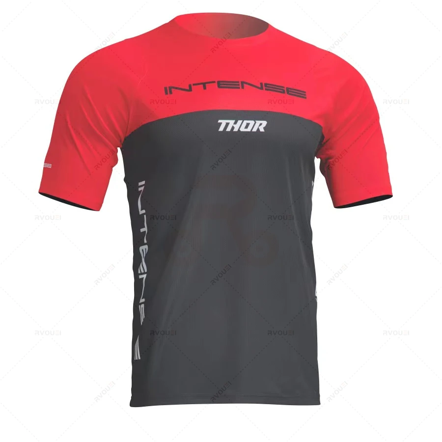 thumbnail image 1 of Maillot de ciclismo para hombre, camiseta de descenso de MTB, camiseta de ciclismo de carreras, ropa de ciclismo de equipo de enduro, nuevo, 1 of 5