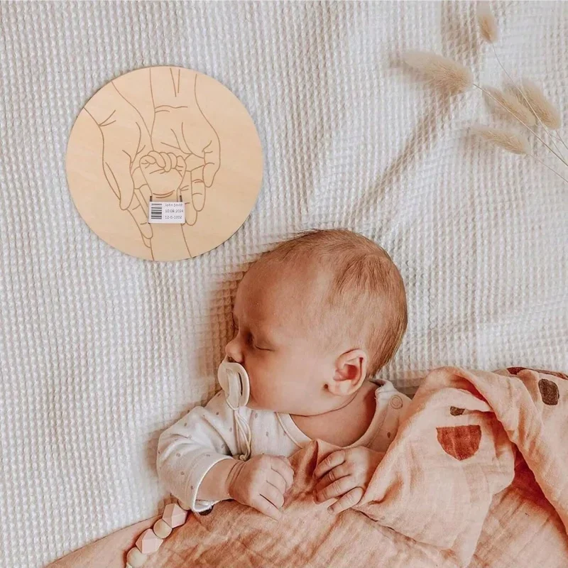  병원 각인 거치대, 맞춤형  선물, 임신 기념 손목 밴드, 어버이날 및 아버지날