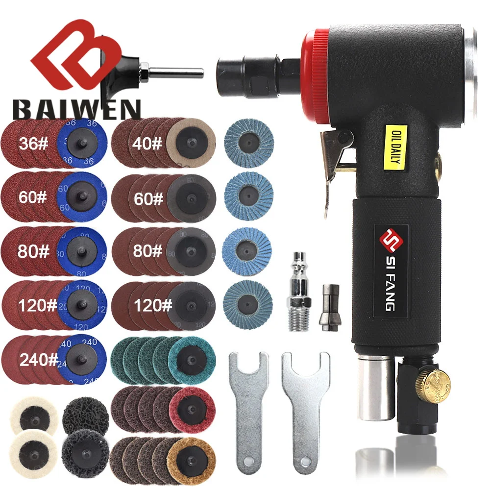 New Orbit Air Sander Mini Set Di Macchine Per Incisione Pneumatica Per La Lucidatura Della Molatura Del Mulino Con Ruote Per Lucidatura Da 2 Pollici S