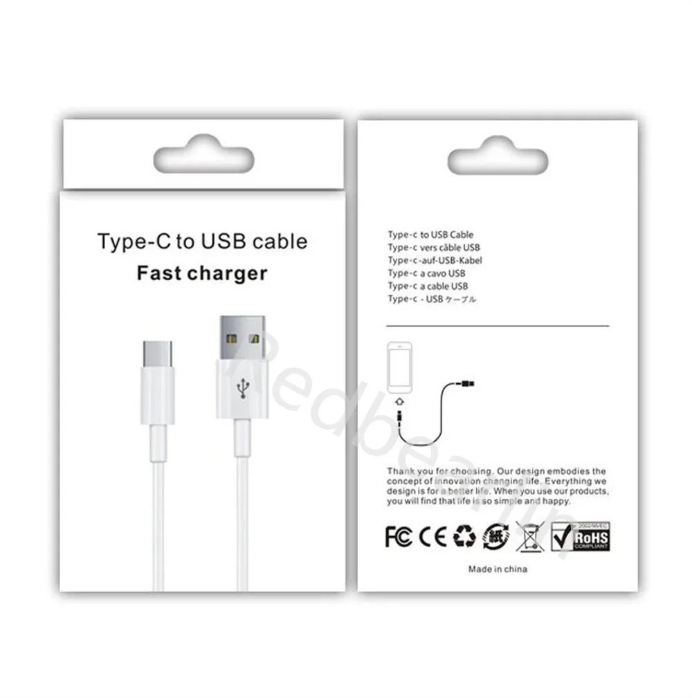 

Розничная продажа, 50-100 шт., USB-кабель, стандартная коробка, розничная продажа, бумажные стандартные упаковочные коробки, USB C Type c, 8-контактный микро-кабель, 1 м, 3 фута, коробки