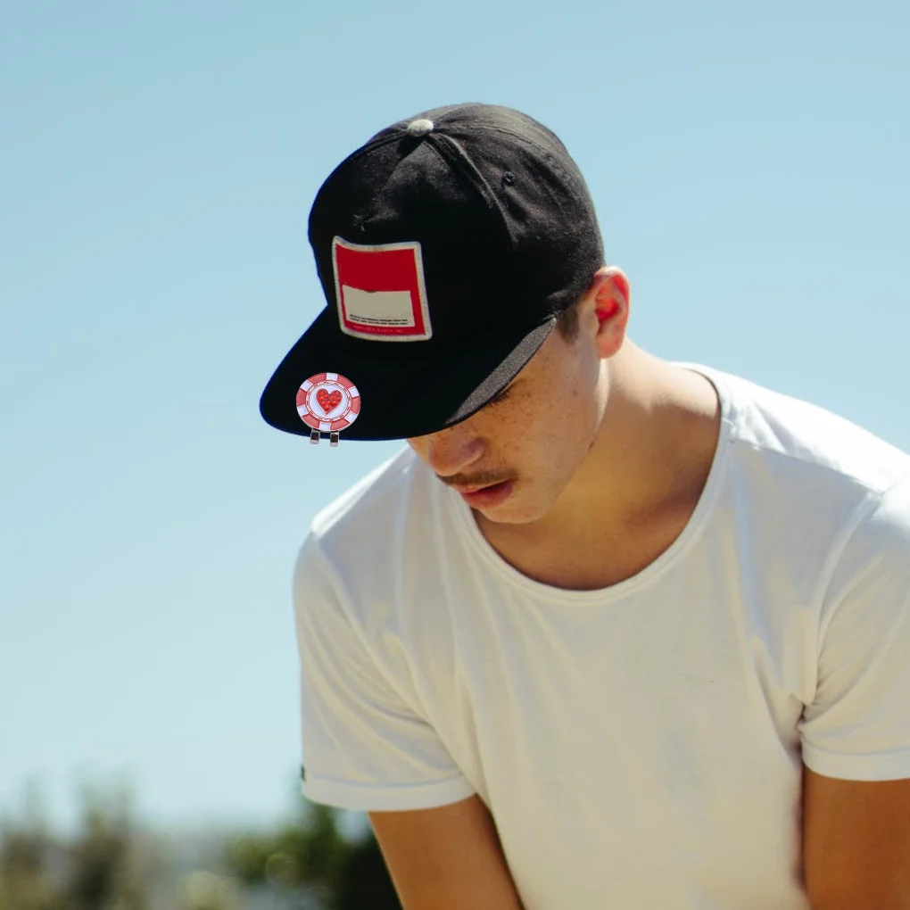 

Маркеры для гольфа в форме ромба, сердца, зажим для шляпы, маркировочный инструмент для женщин и мужчин