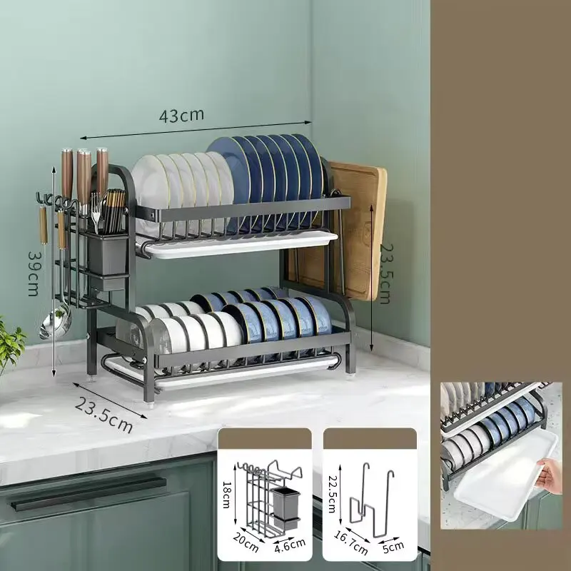 2-Tier Dish Rack 4
