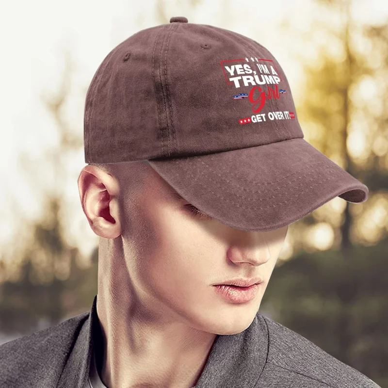 Girl supports Trump election women's golf cap suitable for women's outdoor sports cap breathable baseball