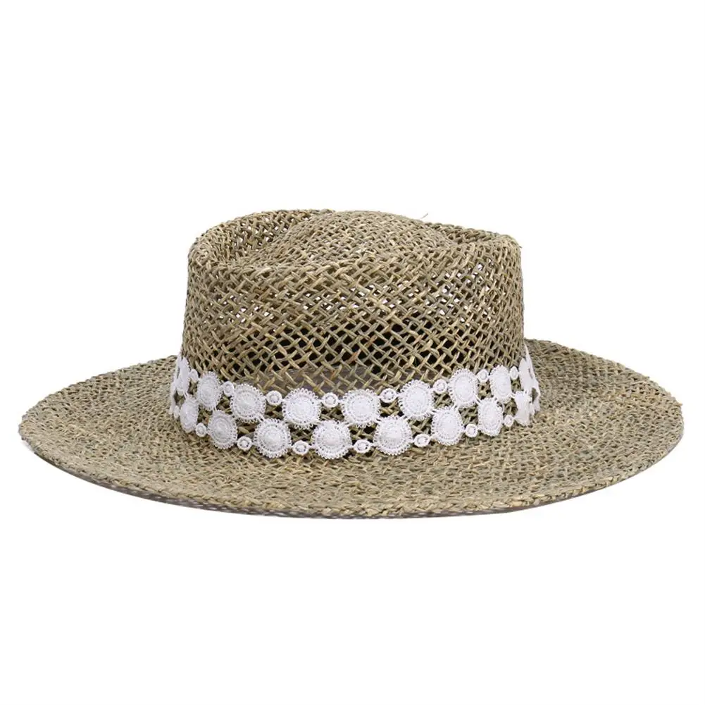 Summer Outdoor Sun Hat With Wide Brim Breathable Adjustable Beach Hat Sunscreen Straw for man woman