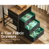 61" L Shaped Desk with 7 File Drawers, Gaming Desk with LED Light & Power Outlet, Reversible Home Office Desk 3