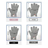 A Pair Anti Cut Proof Gloves Hot Sale Grey Black Anti Cut Level 5 Safety Work Gloves Glass Cutting Safety Protection - Image 6