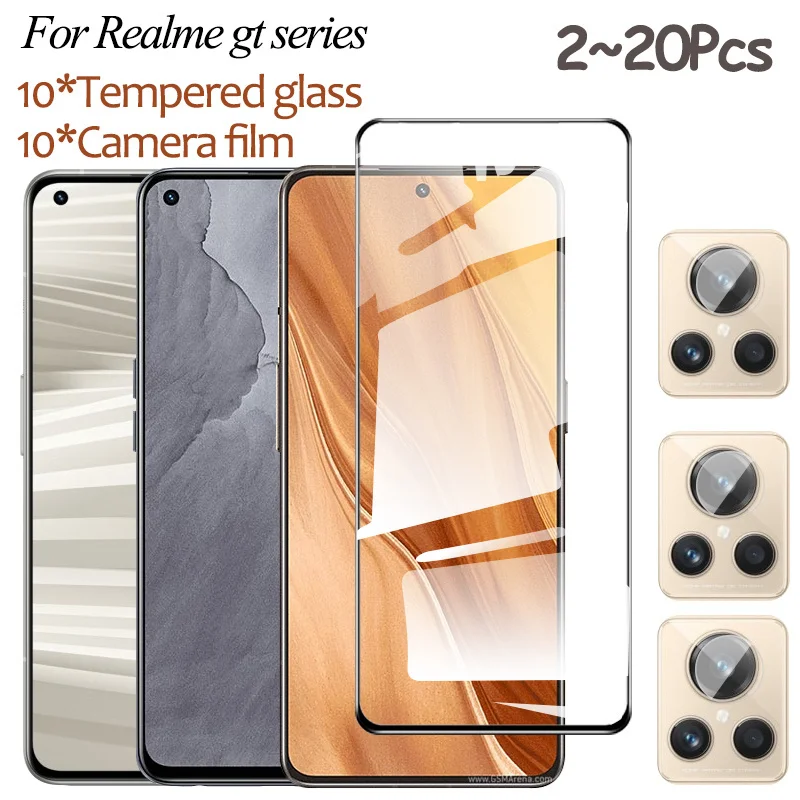 

2~20pcs, for realmi gt2 pro realme gt 2 master edition tempered glass vetro realme gt neo 2 2t 3 neo 3t gt master edition screen protector realme gt2 explorer master edition pellicola camera film