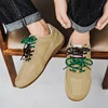 Spring New Casual Shoes Flat Sneakers Men Brand Fashion Lace-up Retro Sneakers Men Comfort Breathable German Training Shoes Men 6