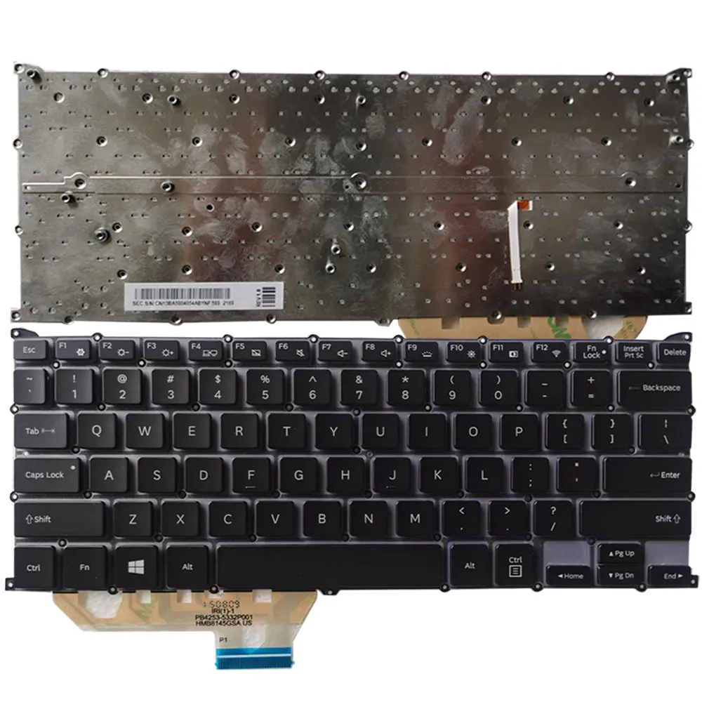 

Новая клавиатура US для ноутбука Samsung 940X3L NP940X3L, Черная