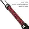 51cm PU Non Slip Leather Horse Whip Crop Tassels Short Whip With Handle Equestrian Whips Teaching Training Riding Crop For Horse 5
