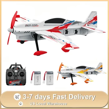 QIDI550 RC Plane – Brushless Motor 3D Stunt Glider, 2.4G Remote Control, EPP Foam Airplane Toy, Fast US Shipping - GloreeWorld