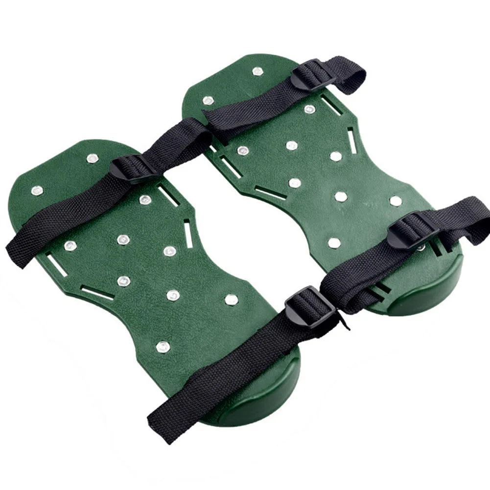 1 Pair Outdoor Garden Portable Grass Loosening Tool Self-leveling Epoxy Ground Nail Grass Nail Shoes