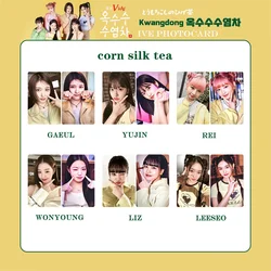 6pcs/set IVE X Kwang Dong Cornhusk Tea Small Card Album Lomo Card Jang Won Young Kim Choo Cheon Ahn Yoo Jin Naeng Ren Kpop